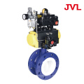 cast iron Corrosion-resistant fluorine lined pneumatic butterfly valve